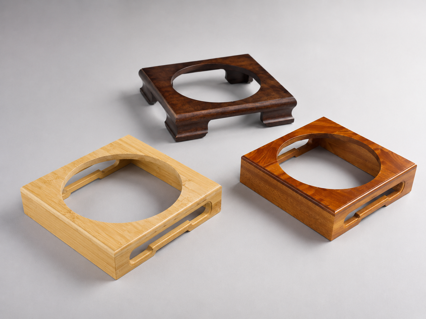 Approved comparison of three Insta Hot Plate wood frame finishes