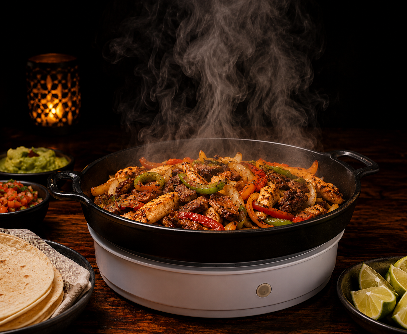 Table-side fajitas