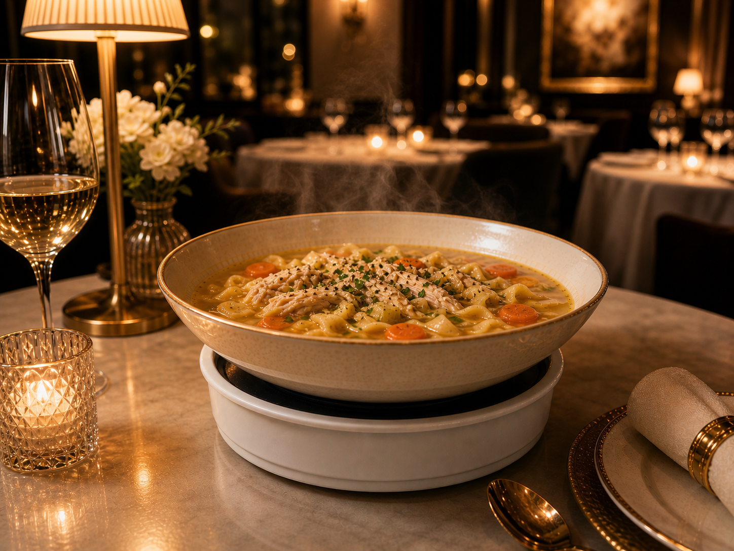 Noodle soup and broths